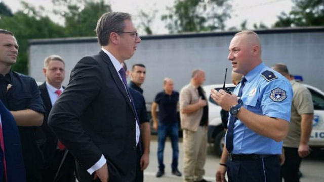 Policija Kosova zaustavila Vučića, nije uspeo da prođe ka Banjama, vraća se za Kosovsku Mitrovicu alternativnim putem