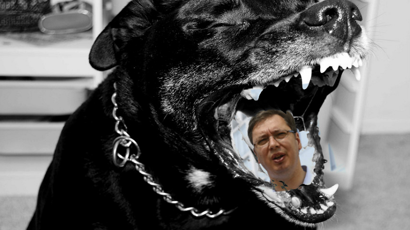 Priveden u policiju da Vučić ne vidi transparent na kom piše „Niš nije SNS plen"