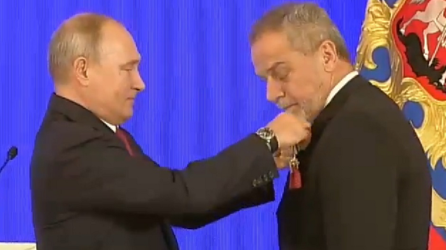 Putin uručio gradonačelniku Zagreba Milanu Bandiću odlikovanje "Red prijateljstva"