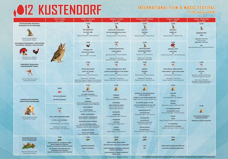 Počinje 12. "Kustendorf"