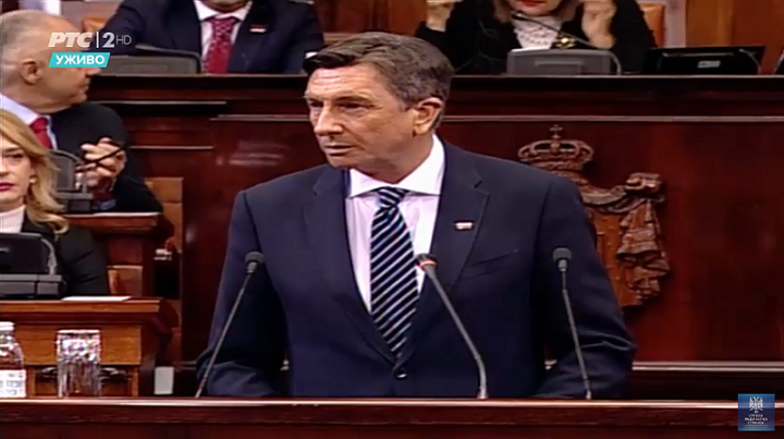 Pahor u Skupštini: "Ne treba očekivati veliku volju Evropske unije za proširenjem." Opozicija bojkotovala sednicu