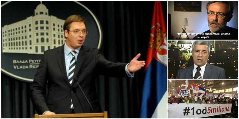 "Stop krvavim košuljama" pisali Vučiću: Nekada su meta bili Slavko Ćuruvija i Oliver Ivanović, a danas smo mi Vaša meta